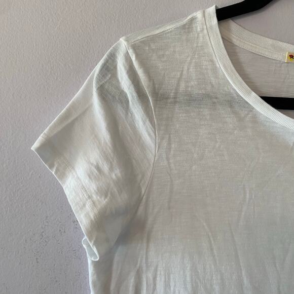Marine Layer Women's size Small White Crewneck Lightweight Shirt T-Shirt Tee - Picture 3 of 8